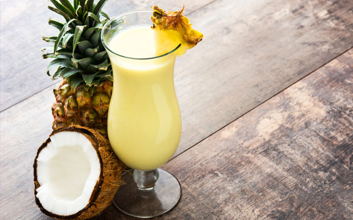 Pina Colada und andere Getränke für das neue Jahr 2020