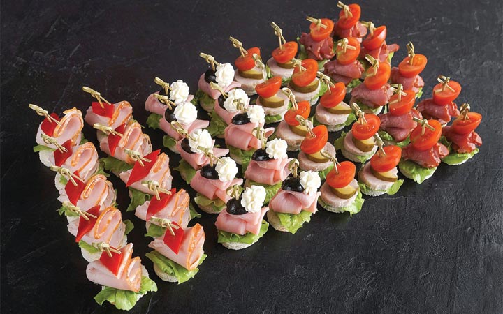 Rezepte ungewöhnlicher Häppchen für das neue Jahr 2020