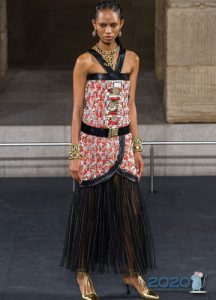 Chanel Abendkleid Herbst-Winter 2019-2020 mit Faltenrock