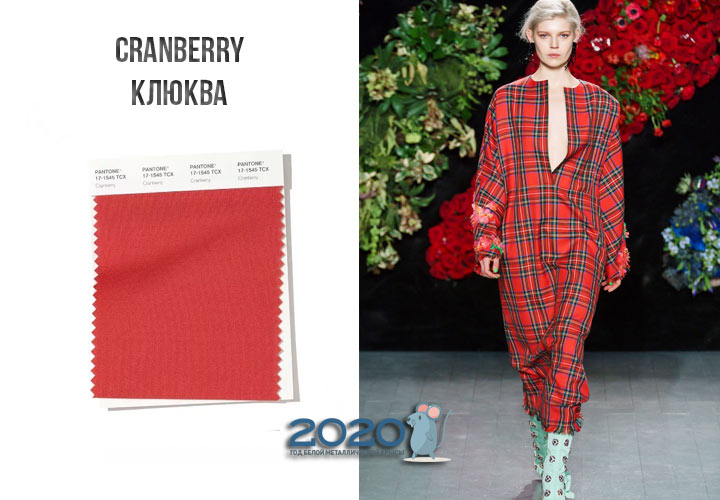 Cranberry (Nr. 17-1545) Farbe Panton Winter 2019-2020