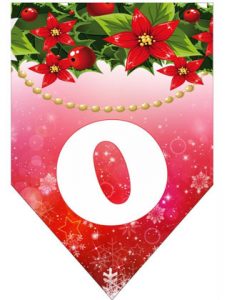 Ausdehnen (Girlande) guten Rutsch ins Neue Jahrbuchstabe O