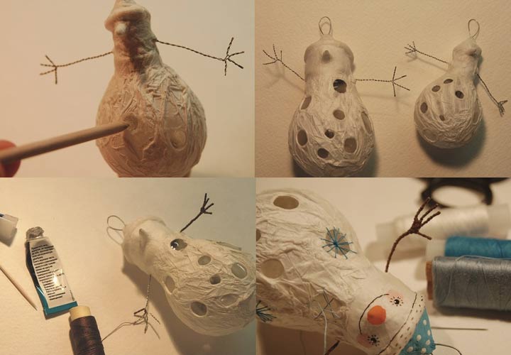 So machen Sie Schneemänner aus Glühbirnen für 2020 mit eigenen Händen Schritt für Schritt Anleitung