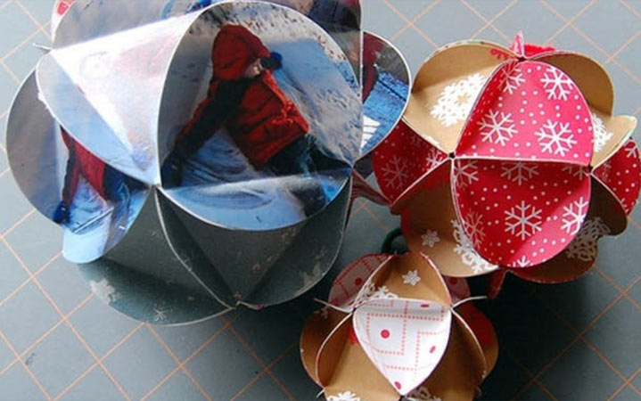 Spitzball aus Papier für das neue Jahr 2020