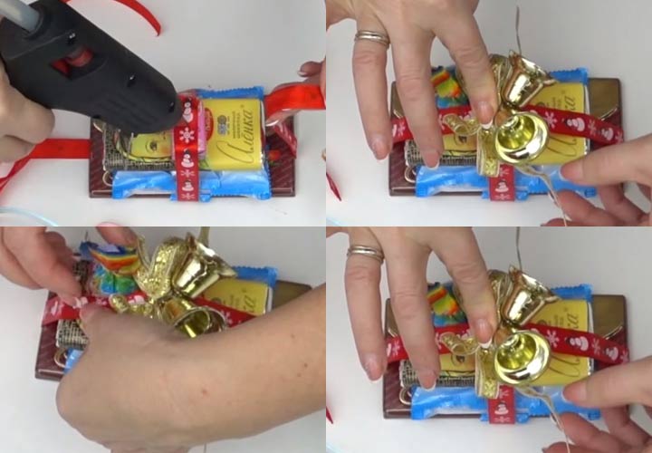 Schritt für Schritt Anleitung für den Schlitten mit Süßigkeiten Schritt 2