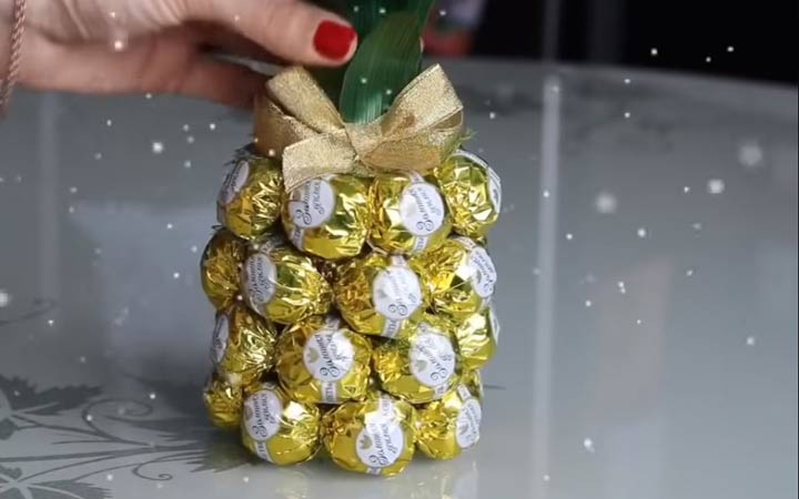 Champagner-Ananas für Neujahr 2020