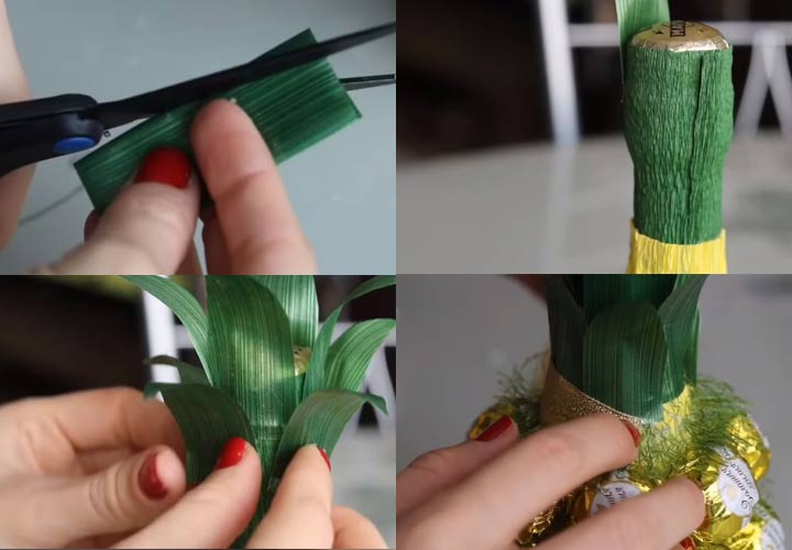 Wie macht man Ananas aus Champagner? Schritt 4 Anleitung