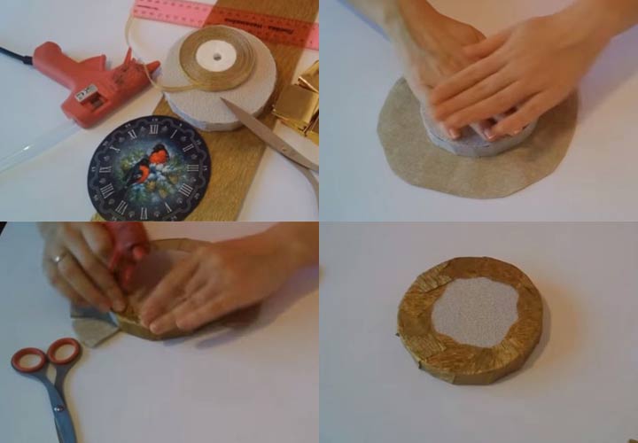 Neujahrsuhr aus Süßigkeiten Schritt für Schritt Anleitung 1