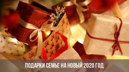 Geschenke für die Familie für das neue Jahr 2020