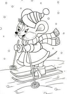 Neues Jahr, das 2020 - Maus färbt