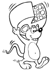 Cartoon Maus - Färbung