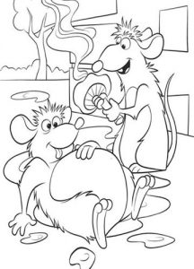 Rat Ratatouille und sein Freund - Malbuch für 2020