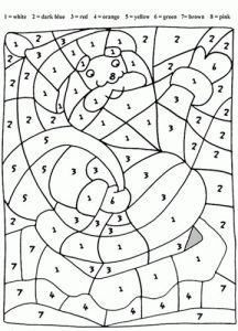 Neujahr Färbung von Zahlen