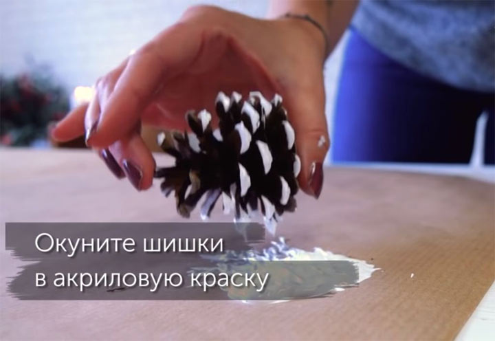 Girlande aus Zapfen Schritt für Schritt Anleitung Schritt 1