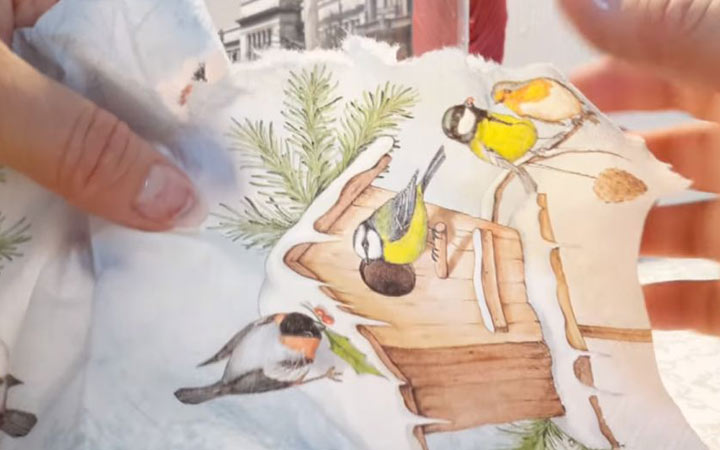 Decoupage Vase Anleitung Schritt 2