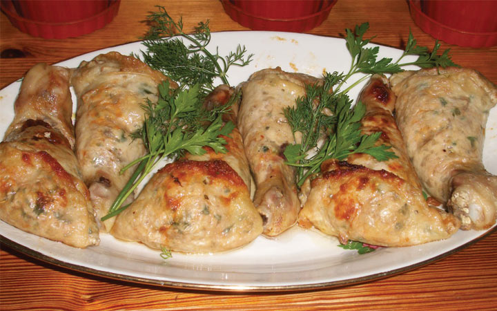 Gefüllte Hähnchenkeulen für das neue Jahr 2020