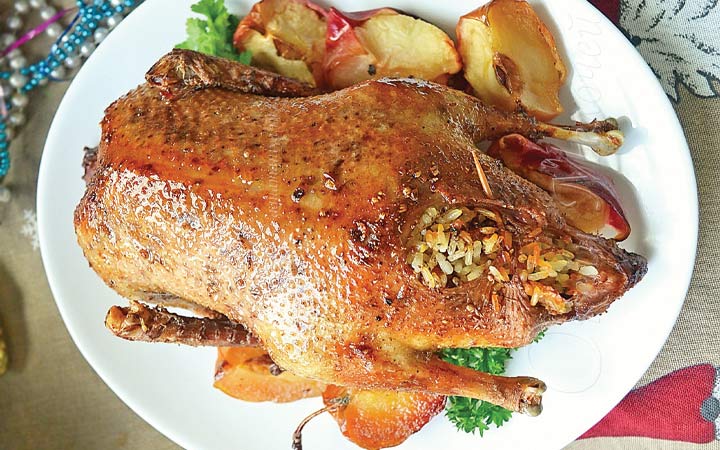 Neujahrsente mit Reis und Mandeln 2020 Neujahrsrezepte