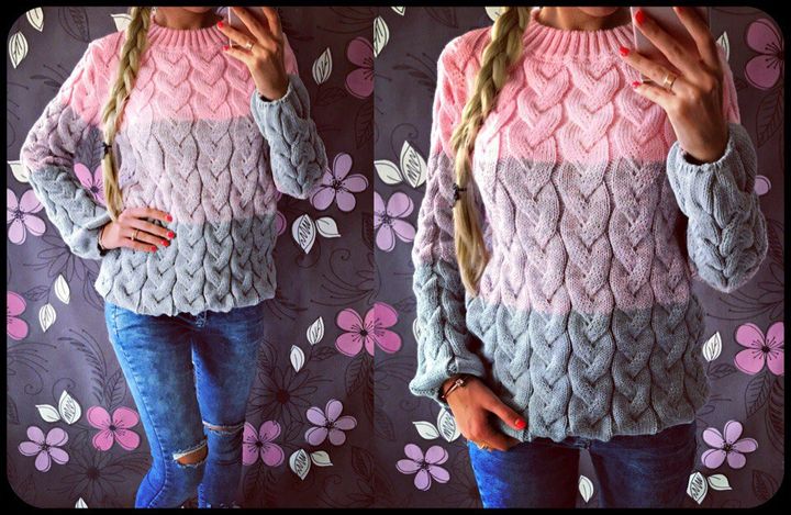 Pullover Farbverlauf