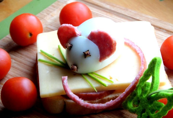 Sandwich mit der Maus