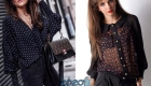 Transparente Polka Dot Bluse 2019-2020 Mode
