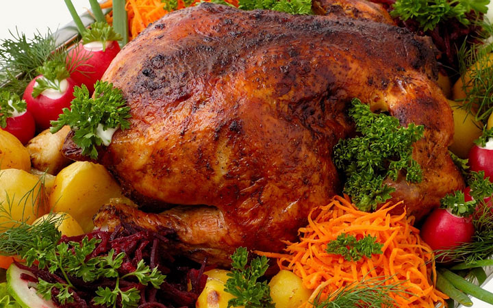 Gefülltes Huhn - Rezepte für das neue Jahr 2020