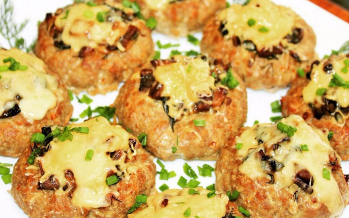 Fleischnester mit Pilzen - Rezepte für das neue Jahr 2020