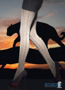 Durchbrochene Wollstrumpfhose für den Winter 2020