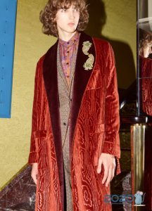 Samt Herrenmantel Herbst-Winter 2019-2020