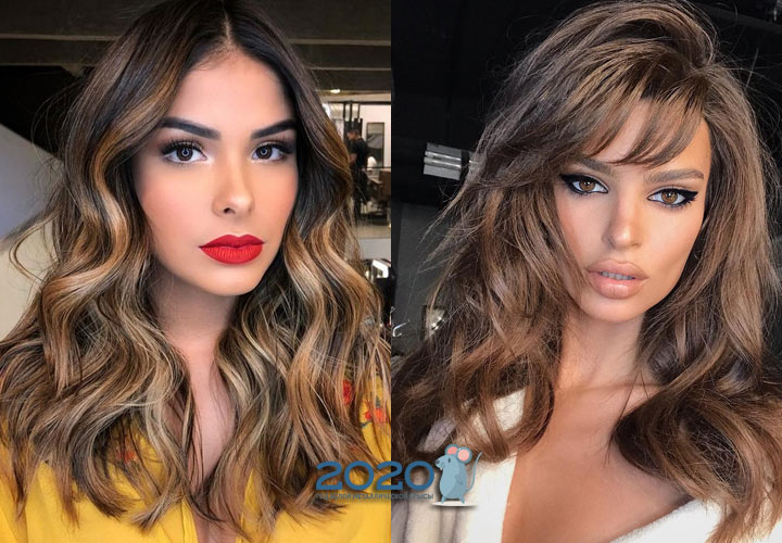 Modische Frisurenstyling-Kaskadentrends 2020