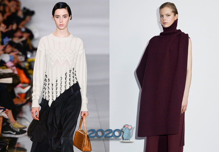 Asymmetrische Winterpullover 2019-2020