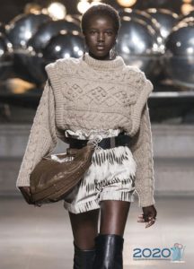 Pullover mit volumetrischen Zöpfen 2020 Mode