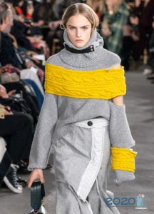 Pullover mit niedrigen Schultern Herbst-Winter 2019-2020