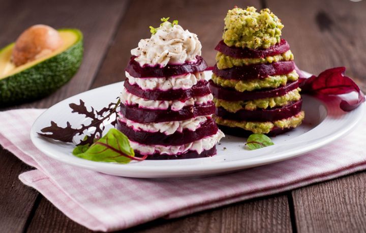 Rote-Bete-Weihnachtsbäume