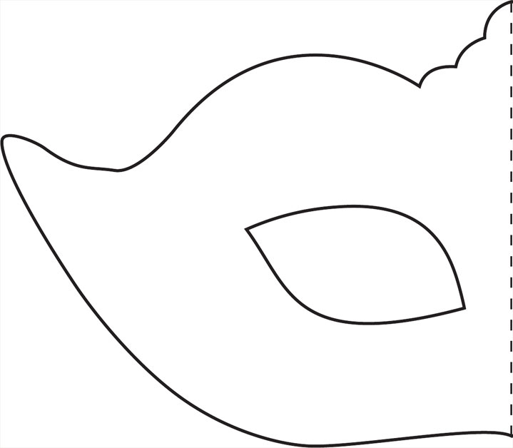 Karnevalsmaske Vorlage