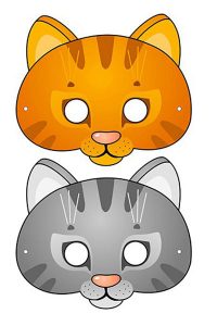 Neujahrsmaske 2020 für das Kinderblatt 1