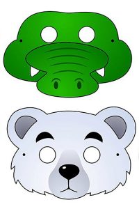 Neujahrsmaske 2020 für das Kinderblatt 10