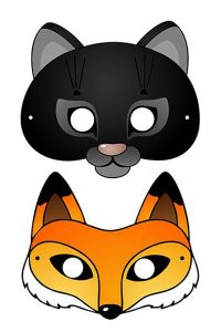 Neujahrsmaske 2020 für das Kinderblatt 2