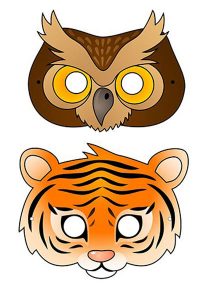 Neujahrsmaske 2020 für das Kinderblatt 3