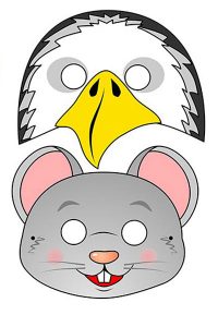 Neujahrsmaske 2020 für das Kinderblatt 6