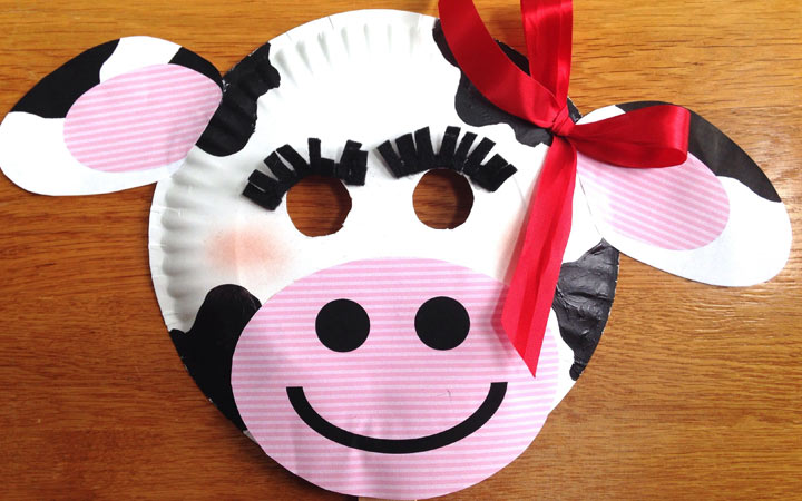 Kuhmaske von einer Plastikplatte für 2020