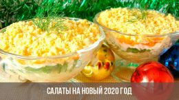Salate für das neue Jahr 2020