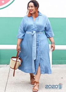 Jeanskleid für Übergewicht 2019-2020