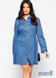 Jeanshemd Kleid 2019-2020 Mode