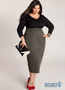 Bleistiftrock plus Größe 2019-2020