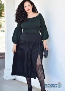 Faltenrock plus Größe 2019-2020