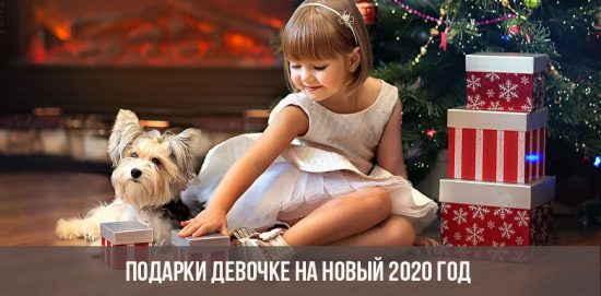 Geschenke für das Mädchen für das neue Jahr 2020