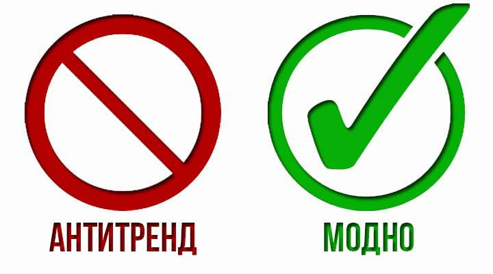 Antitrends und modische Bilder von 2020