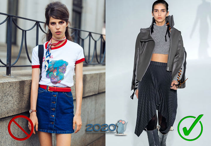 Jeansrock mit Knöpfen - Antitrend Herbst-Winter 2019-2020