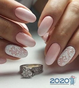 Zarte Hochzeitsjacke mit bemaltem Herbst-Winter 2019-2020