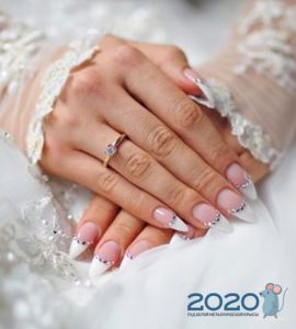 Hochzeit French Manicure Winter 2019-2020