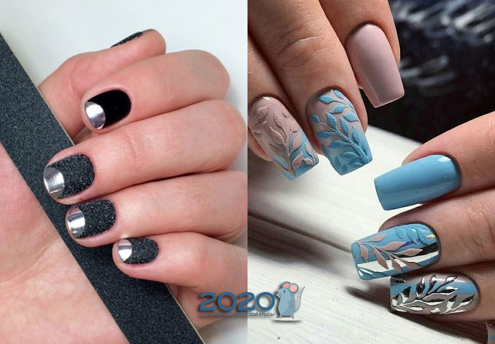 Textured Neil-Art des Winters 2019-2020